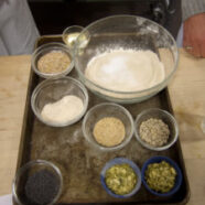 Seeded Whole Wheat Bread ingredients.
