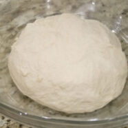 Mixed, a bit of kneading, and ready to rise overnight in the fridge.