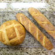 Boule and baguettes.