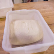 After a couple hour the dough has become very structured – it almost feels like a very soft taffy
