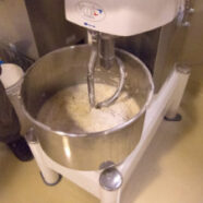 Loaded up to mix the semolina dough