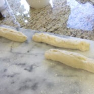 Rough shaping of 190g baguettes
