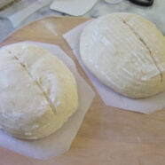 Lean bread ready to bake