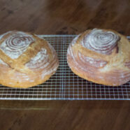 left: Dutch oven; right: Regular oven with steam