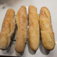Baked baguettes.