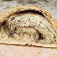 Close up of non-raisin loaf.