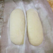 Batards after about 2 hours of proofing, ready to bake.