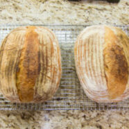 Out of the oven, not the most beautiful loaves I’ve made.