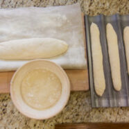 Everything is shaped. Baguettes should have been on the couche and covered..