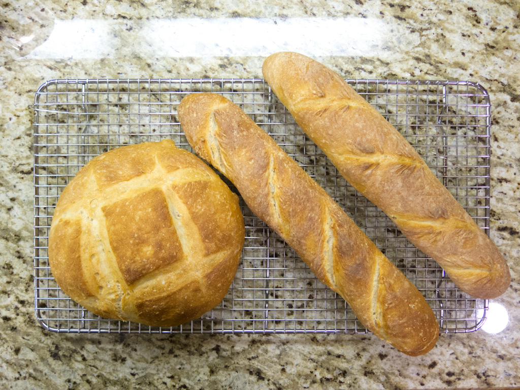 Loaves 14 – French Baguettes and a Boule